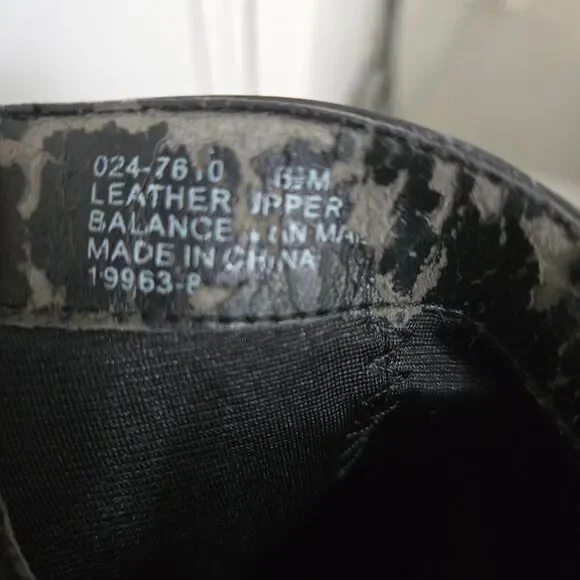 Vintage Y2K Black leather ankle boots size 6.5 - Picture 8 of 8